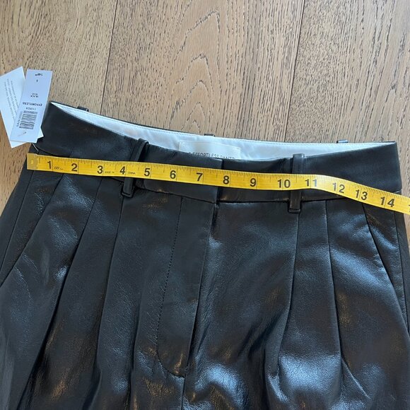 Wilfred - Effortless Pants - Black Vegan Leather - Size 6 BNWT - Picture 4 of 10